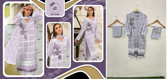 1156Purple Zoya Studio Pakistani Readymade Suits