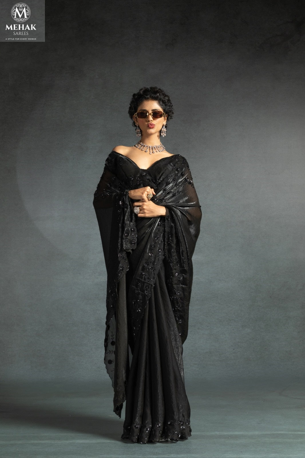 1099-B Mehek Satin Silk Sarees