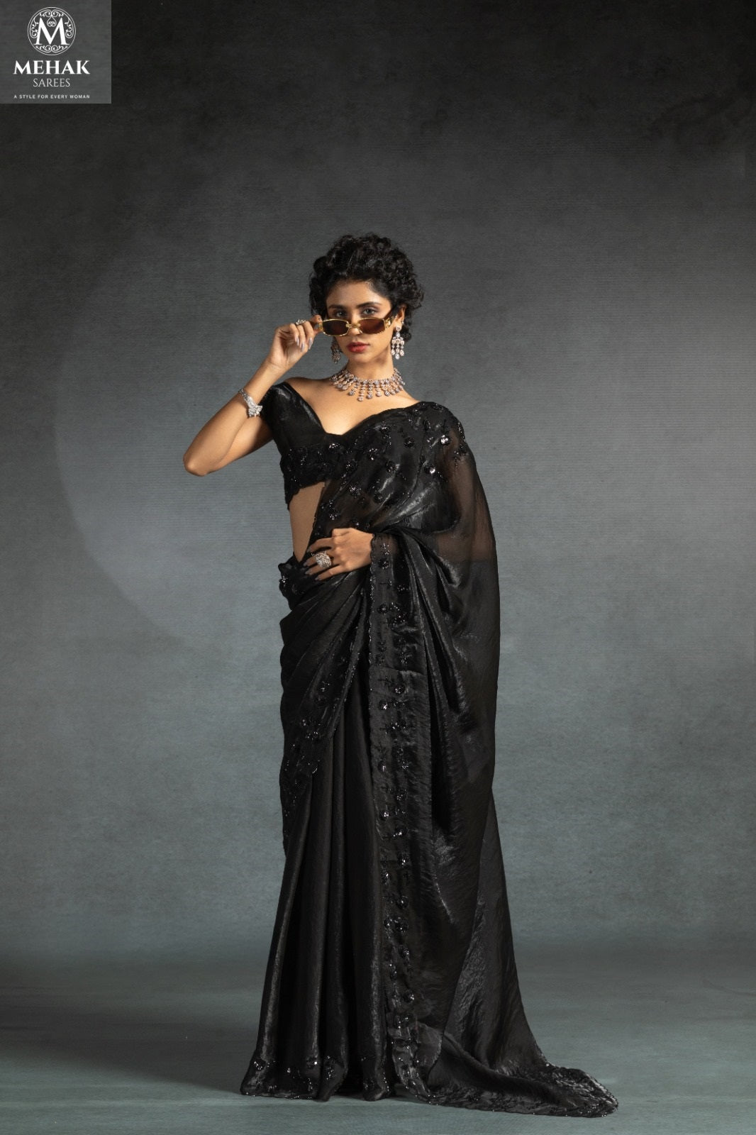 1099-B Mehek Satin Silk Sarees