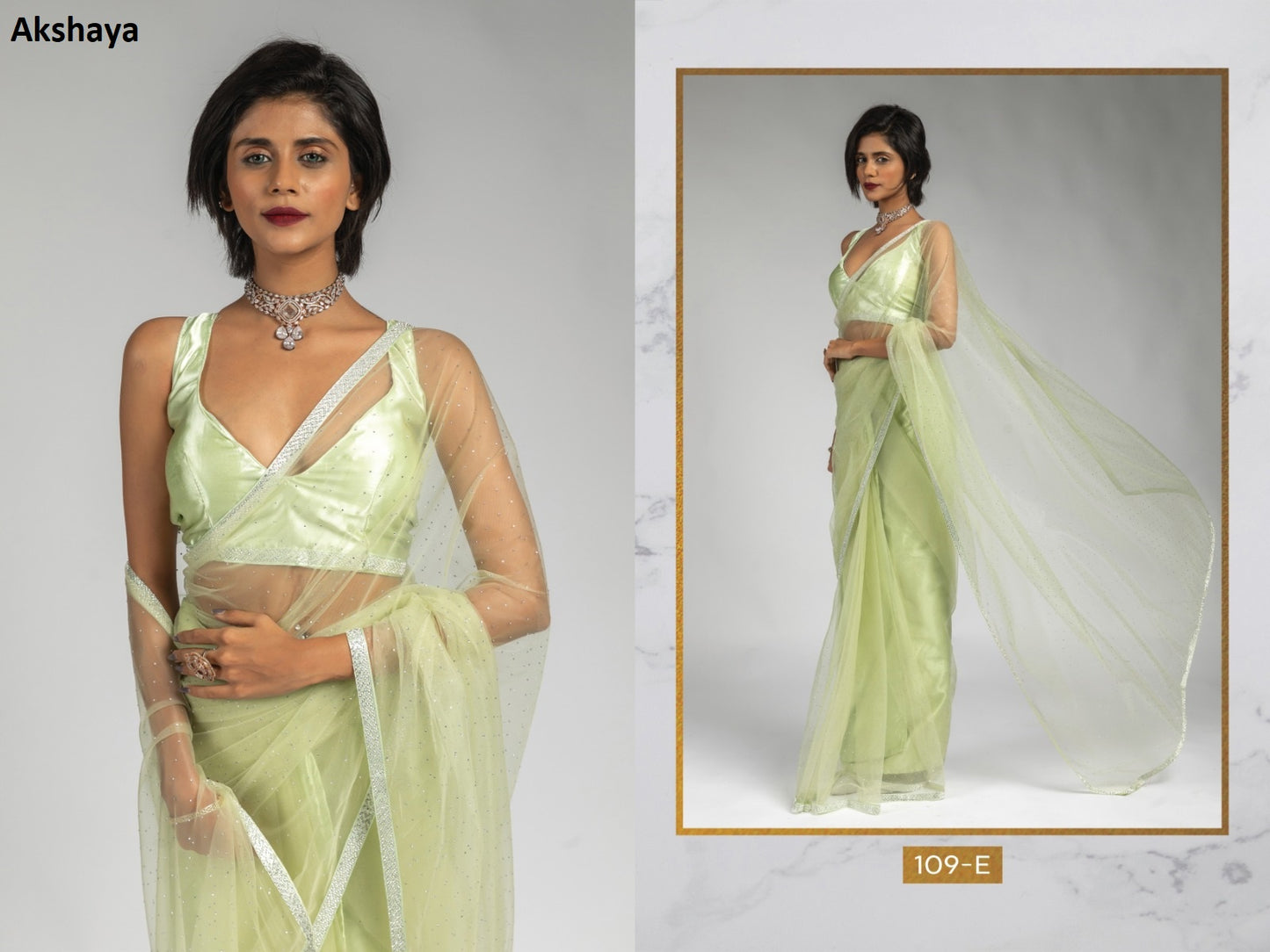 109E Akshaya Butterfly Net Sarees