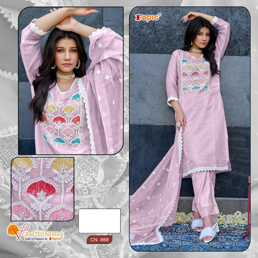 Cn-868 Crafted Needle Pakistani Readymade Suits