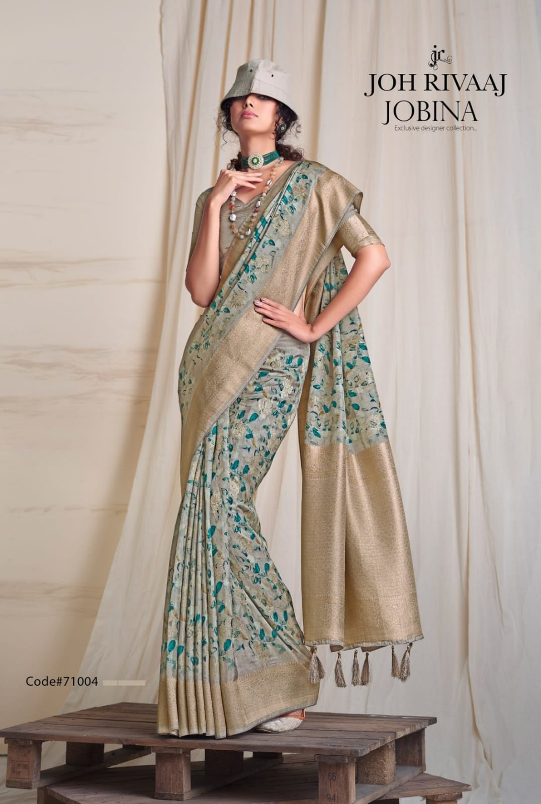 71004 Jobina Joh Rivaaj Sarees