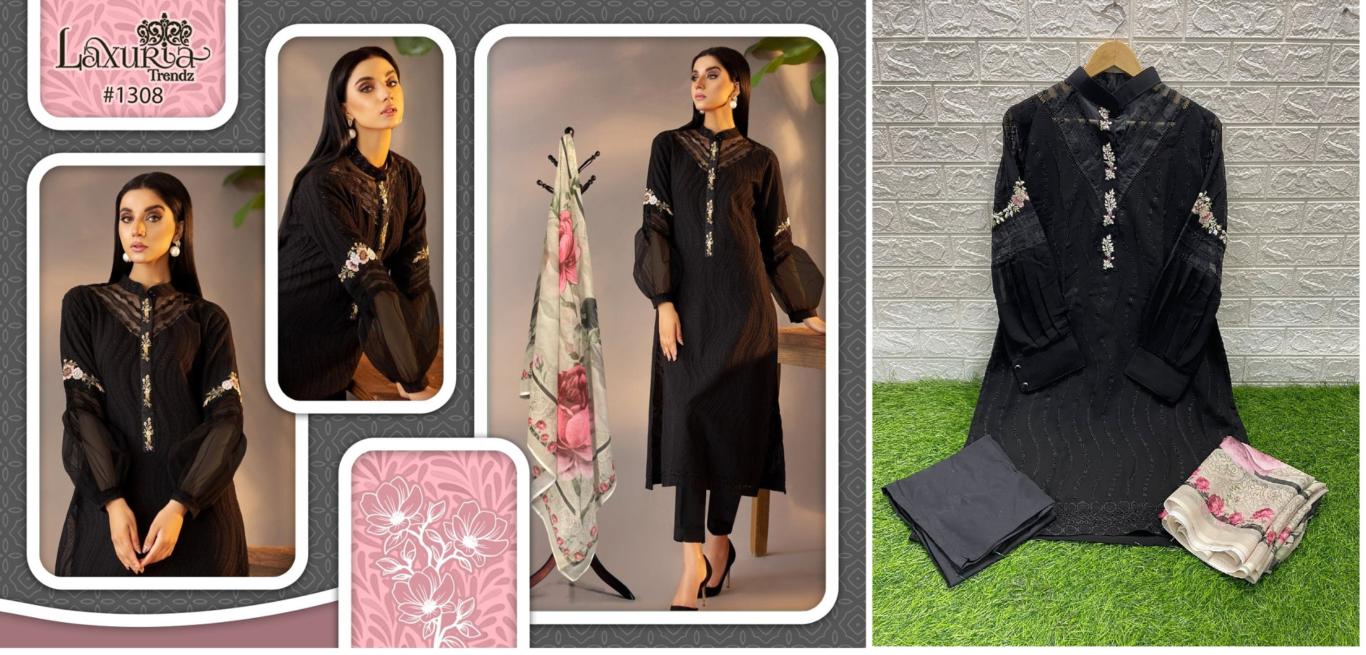 1308 Laxuria Trendz Pakistani Readymade Suits