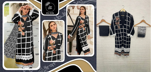 1156Black Zoya Studio Pakistani Readymade Suits