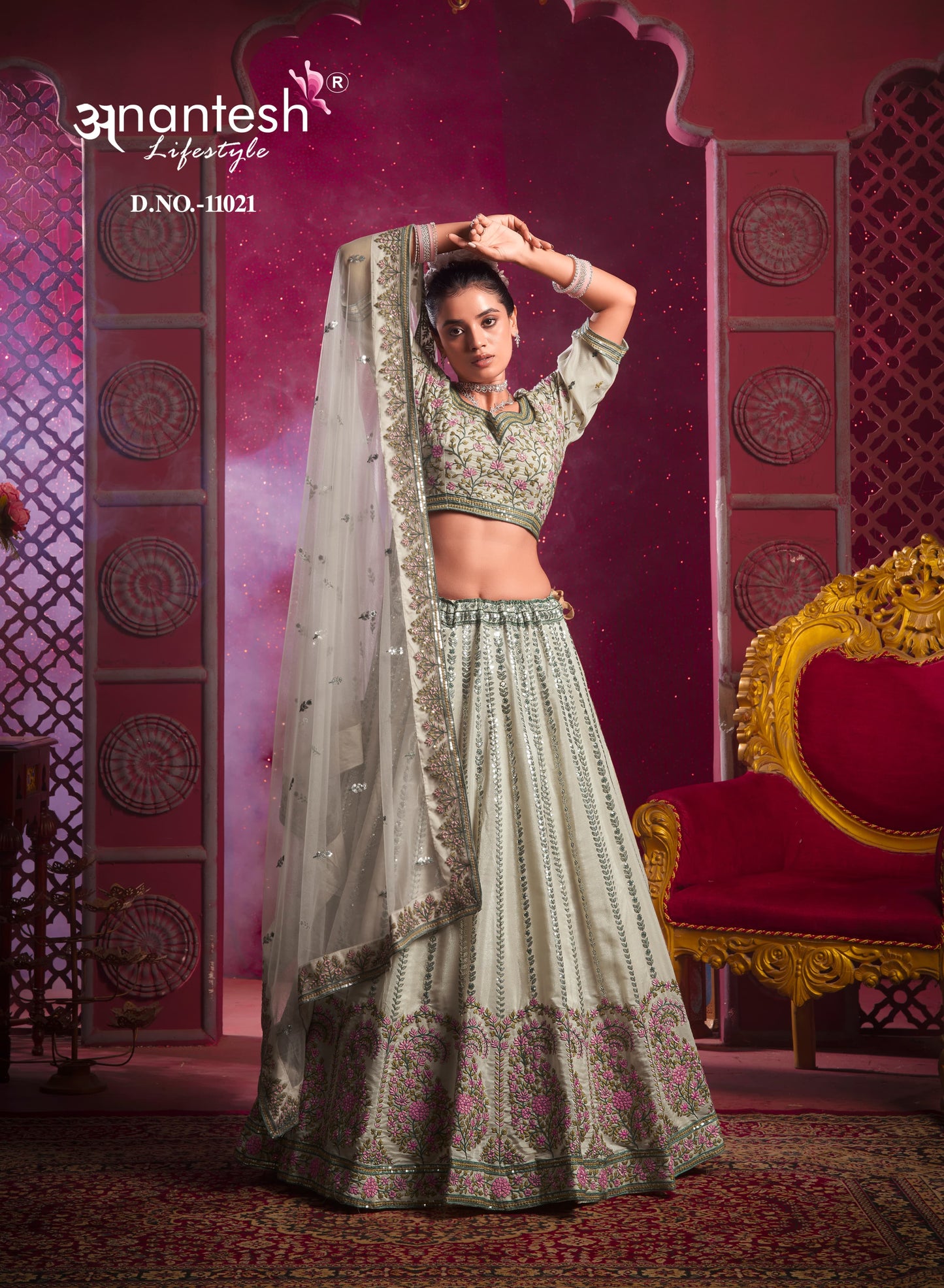 11021 Bridemaid Vol 04 Anantesh Shine Silk Readymade Lehenga Choli