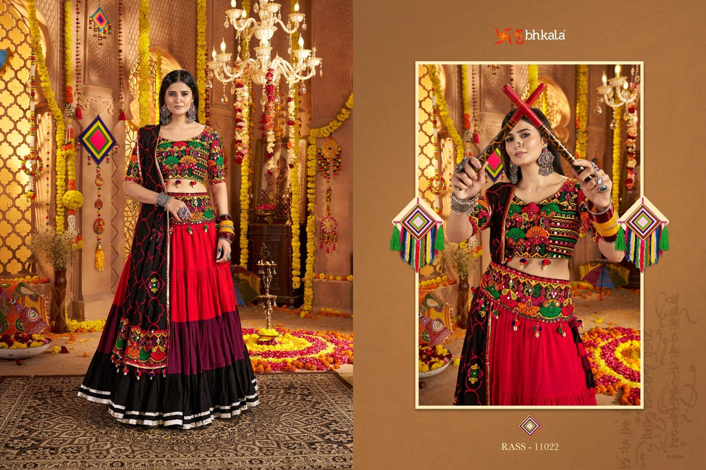 11022 Raas Vol 21 Shubhkala Viscose Cotton Chaniya Choli