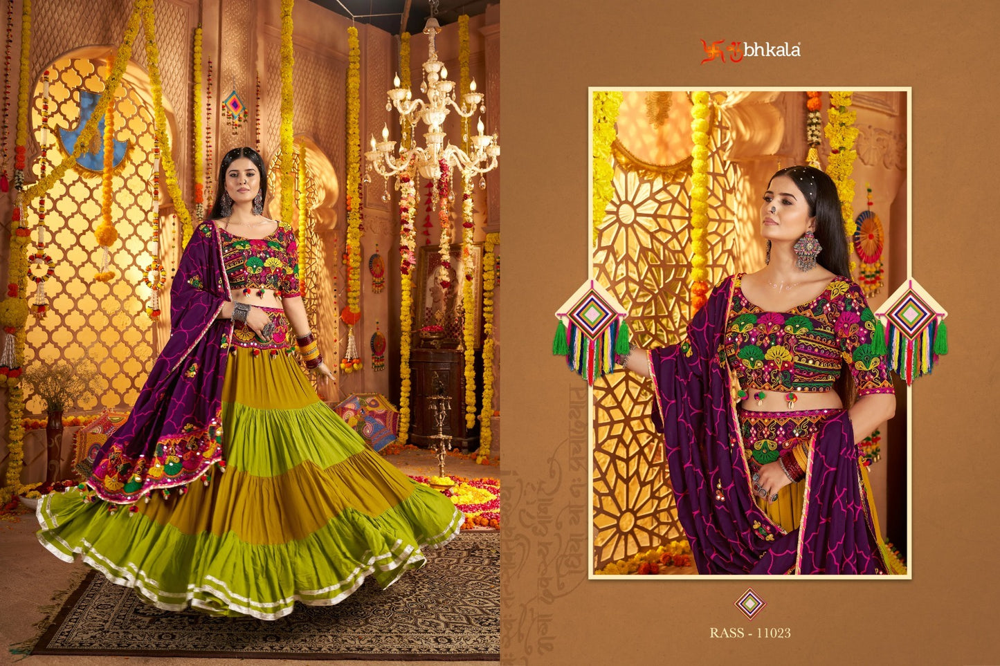 11023 Raas Vol 21 Shubhkala Viscose Cotton Chaniya Choli