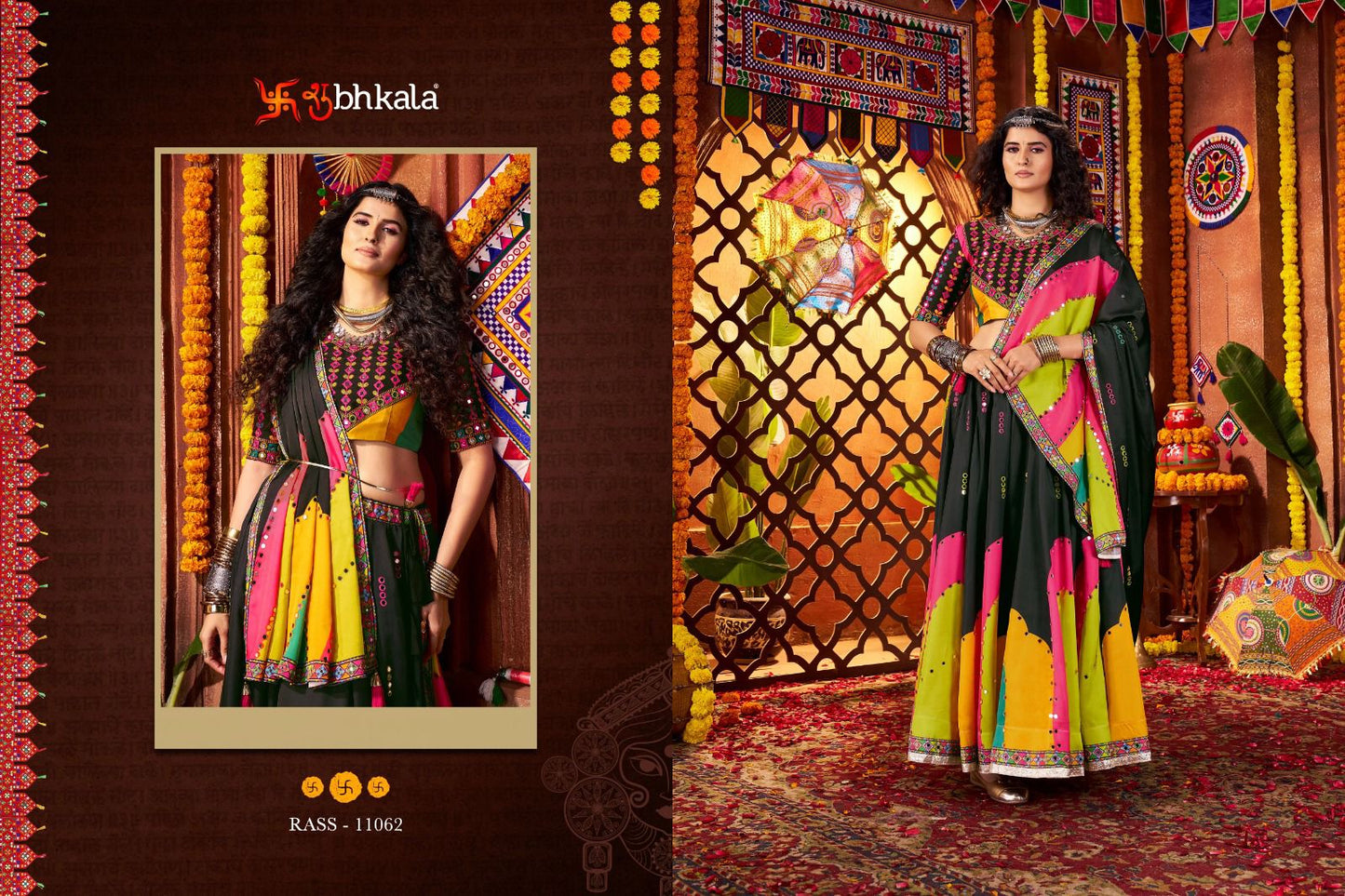 11062 Raas Vol 25 Shubhkala Gajji Silk Chaniya Choli