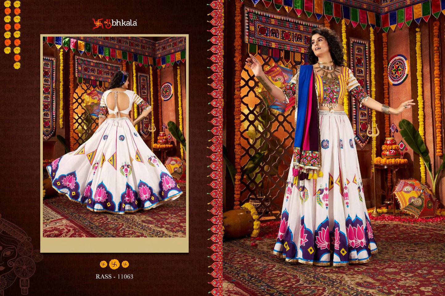 11063 Raas Vol 25 Shubhkala Gajji Silk Chaniya Choli