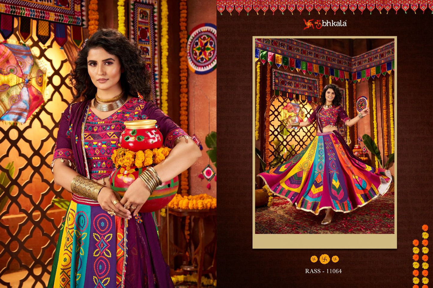 11064 Raas Vol 25 Shubhkala Gajji Silk Chaniya Choli