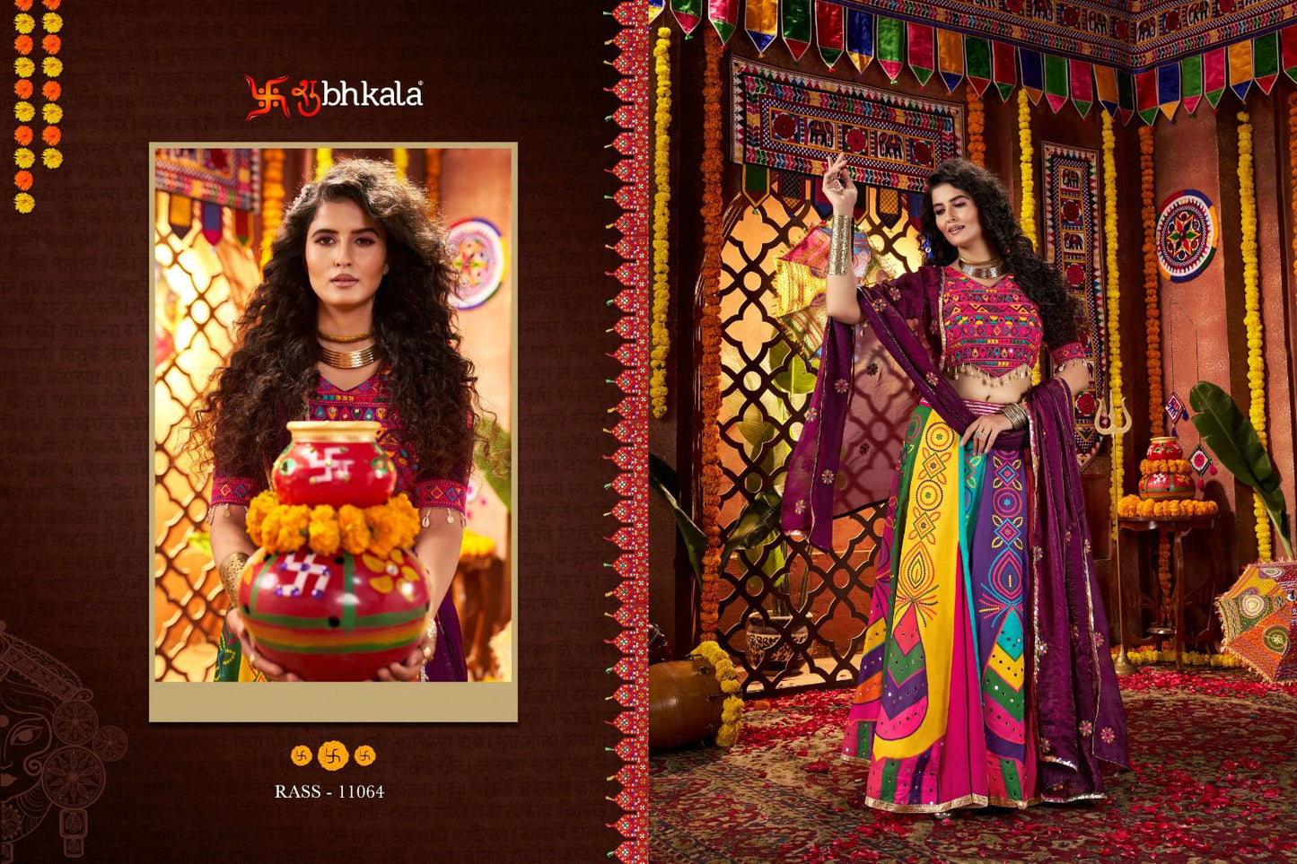 11064 Raas Vol 25 Shubhkala Gajji Silk Chaniya Choli