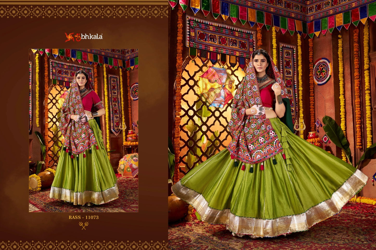 11073 Raas Vol 26 Shubhkala Silk Chaniya Choli