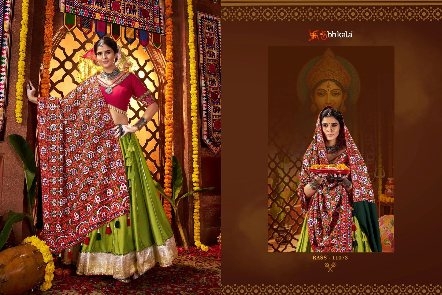 11073 Raas Vol 26 Shubhkala Silk Chaniya Choli