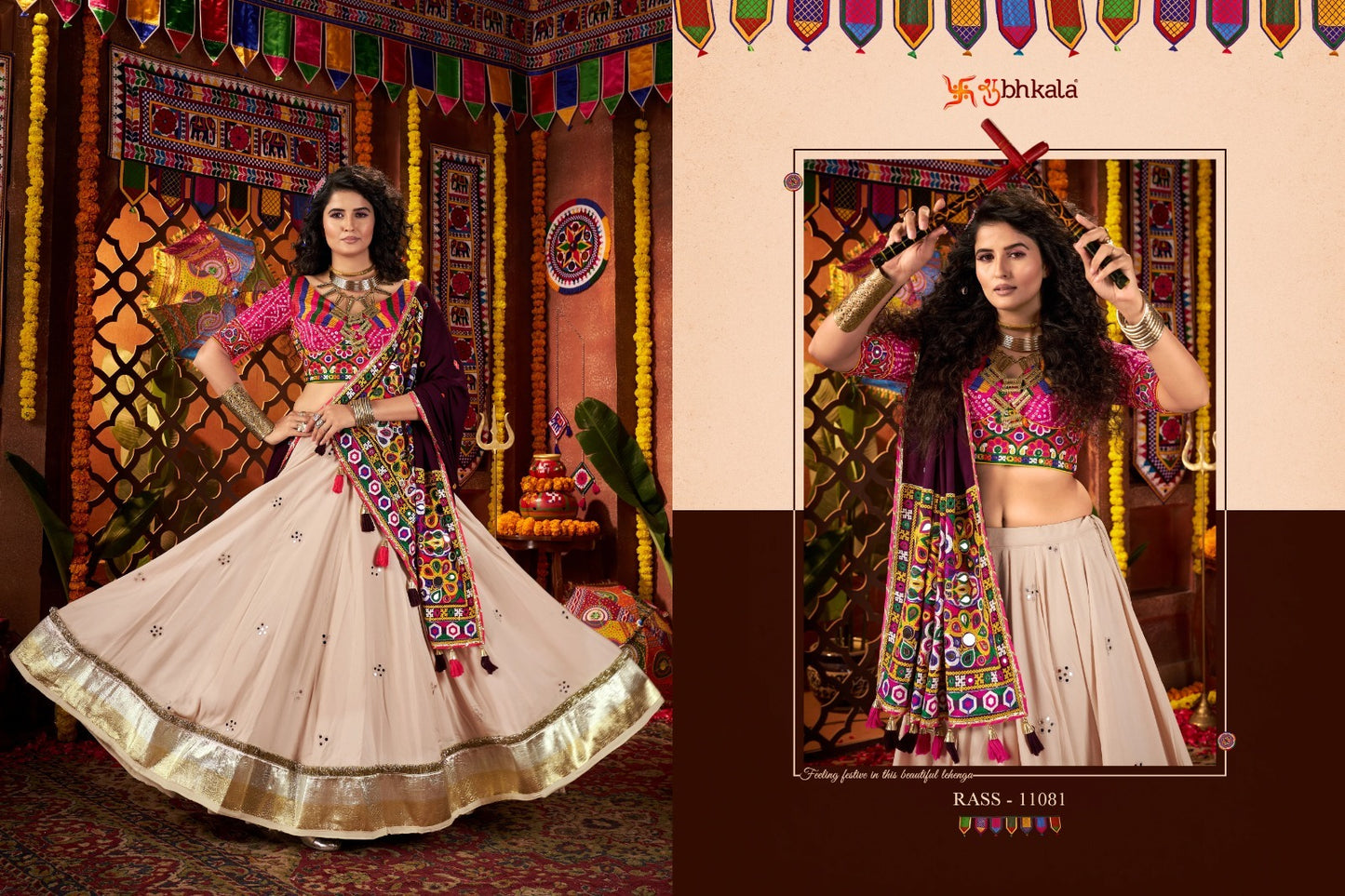 11081 Raas Vol 27 Shubhkala Viscose Cotton Chaniya Choli