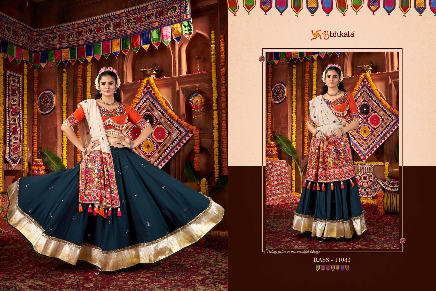 11083 Raas Vol 27 Shubhkala Viscose Cotton Chaniya Choli