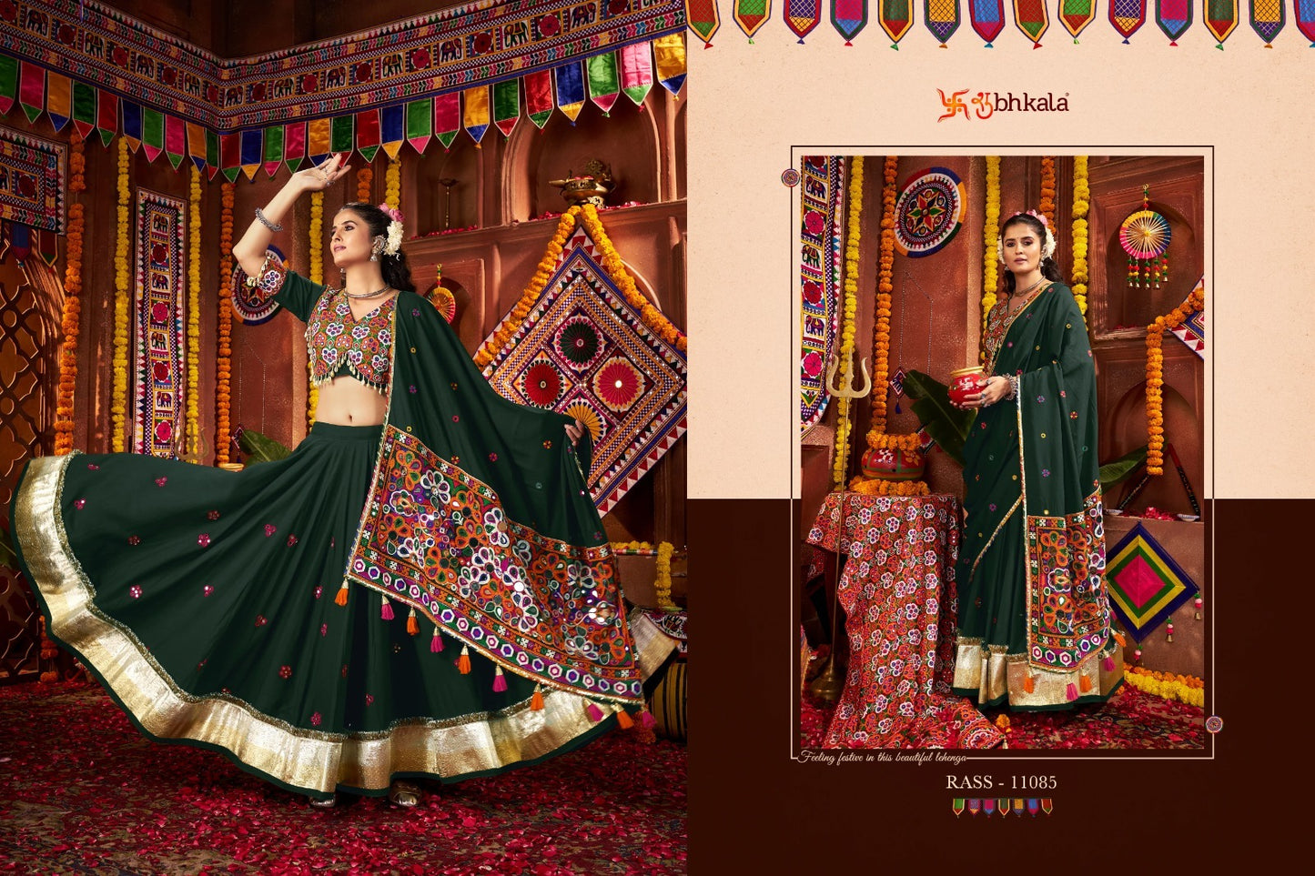 11085 Raas Vol 27 Shubhkala Viscose Cotton Chaniya Choli