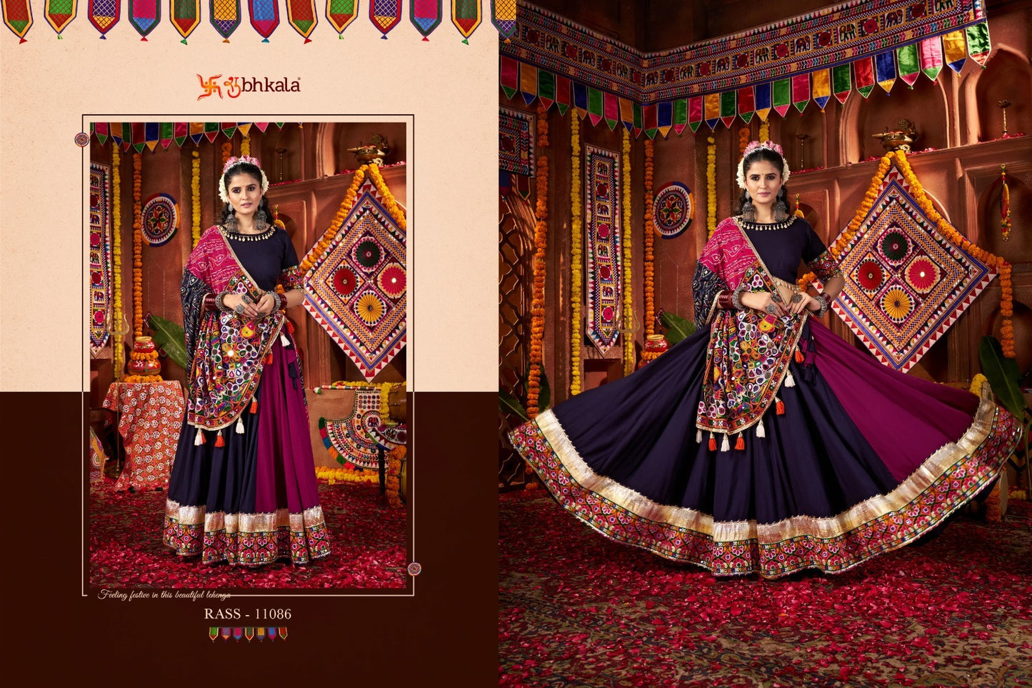 11086 Raas Vol 27 Shubhkala Viscose Cotton Chaniya Choli