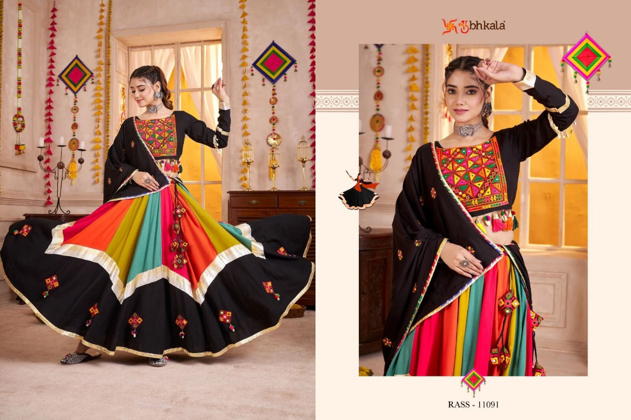 11091 Raas Vol 28 Shubhkala Viscose Cotton Chaniya Choli