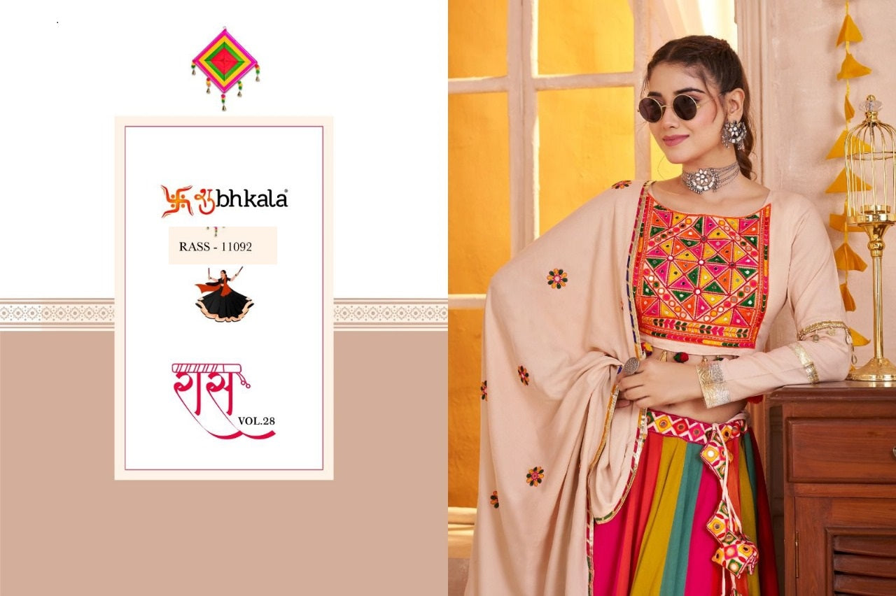 11092 Raas Vol 28 Shubhkala Viscose Cotton Chaniya Choli