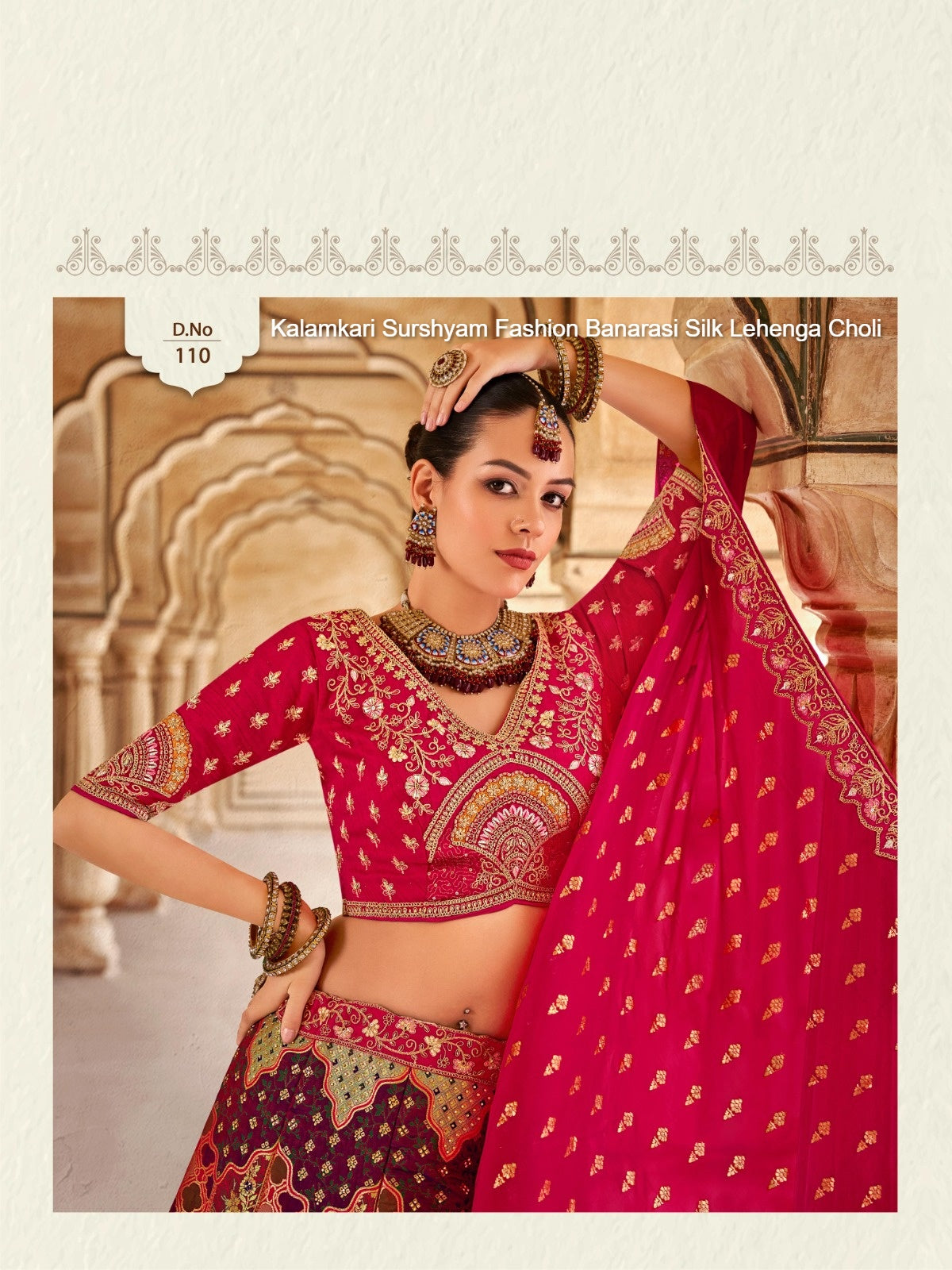 110 Kalamkari Surshyam Fashion Banarasi Silk Lehenga Choli