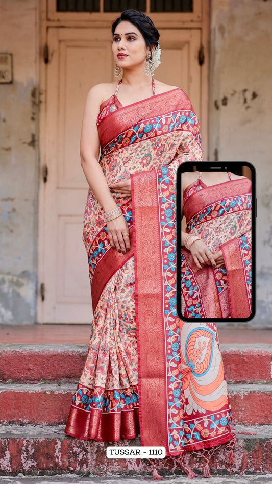 1110 Almaari Tussar Silk Sarees
