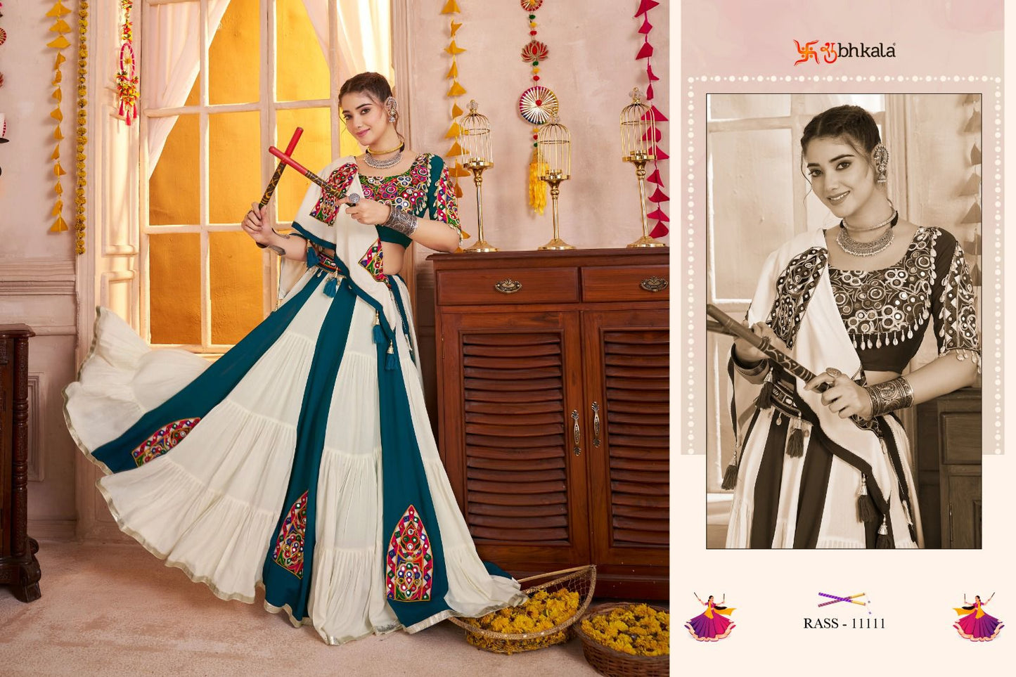 11111 Raas Vol 30 Shubhkala Viscose Cotton Chaniya Choli