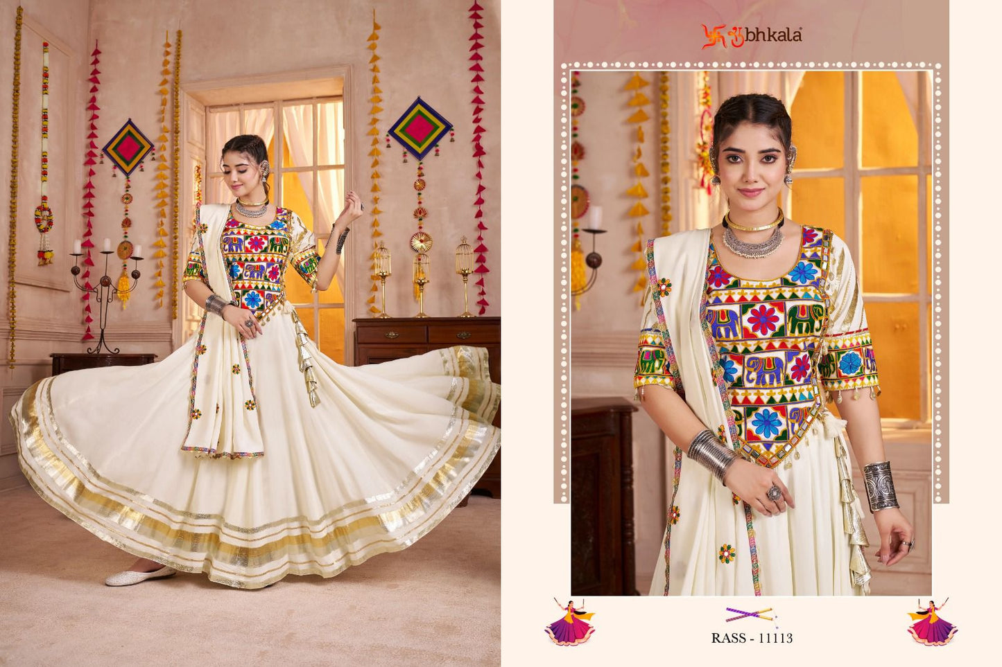 11113 Raas Vol 30 Shubhkala Viscose Cotton Chaniya Choli