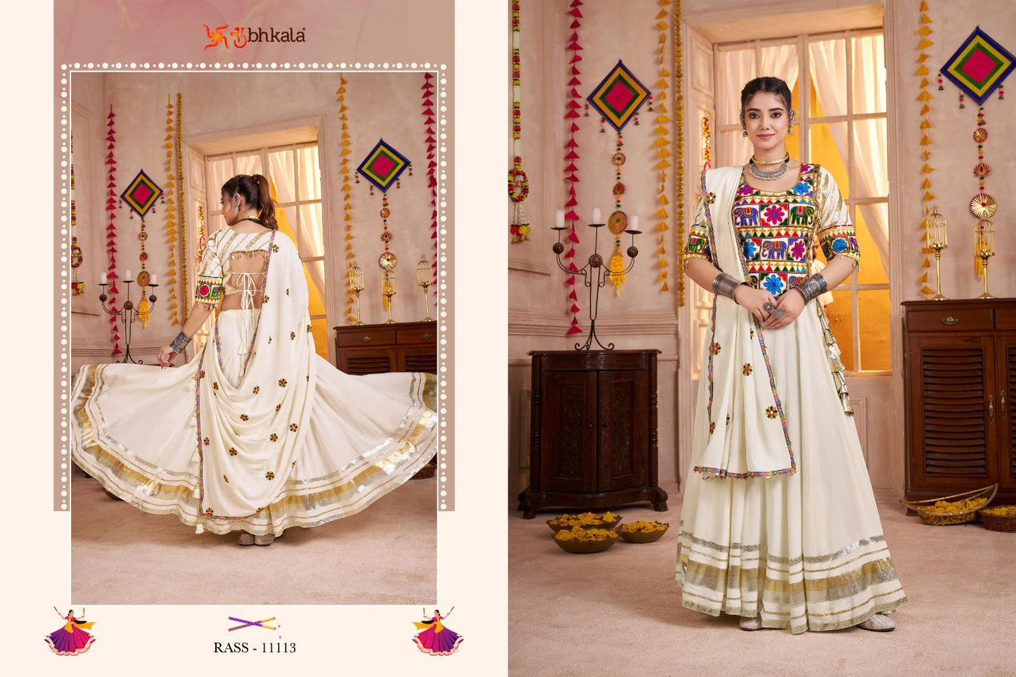 11113 Raas Vol 30 Shubhkala Viscose Cotton Chaniya Choli