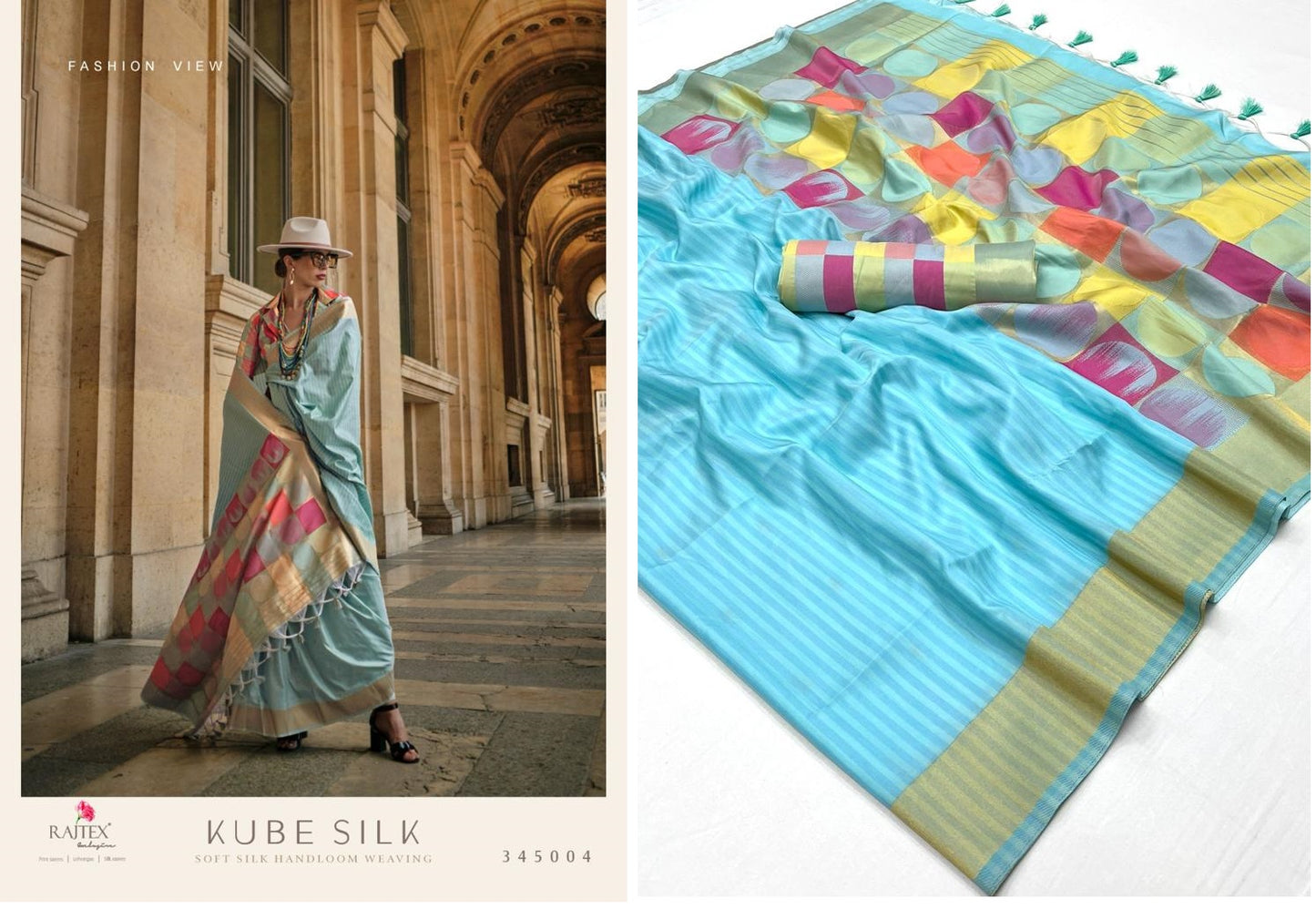 345004 Kube Rajtex Sarees