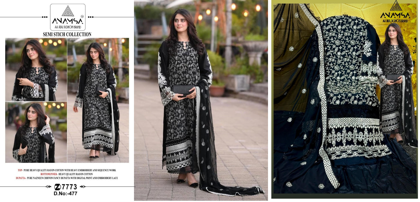 477 Anamsa Pakistani Salwar Suits