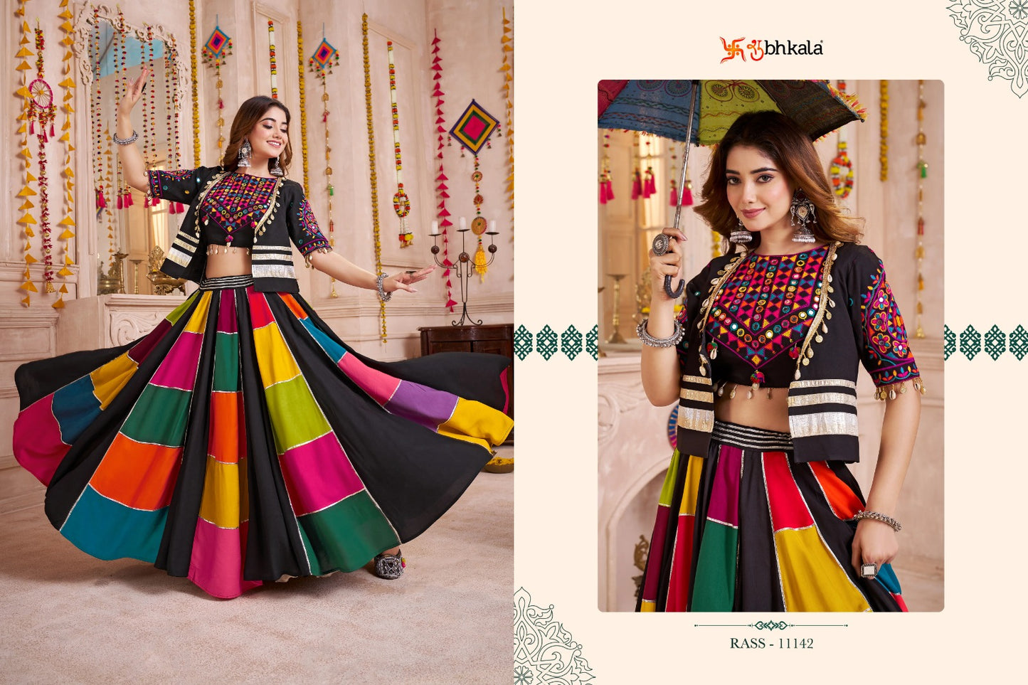 11142 Raas Vol 33 Shubhkala Viscose Cotton Chaniya Choli