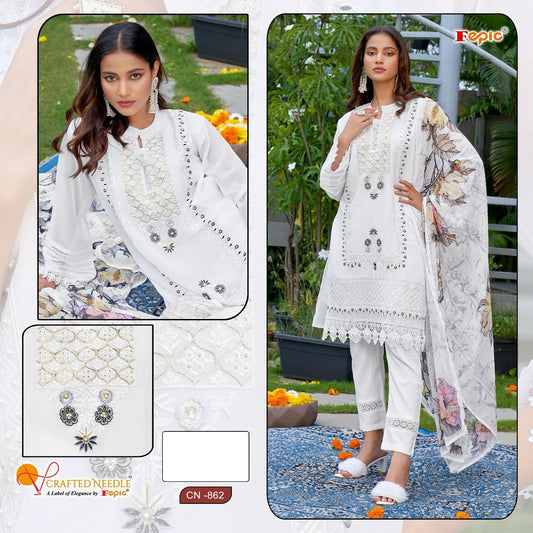 862 Crafted Needle Pakistani Readymade Suits