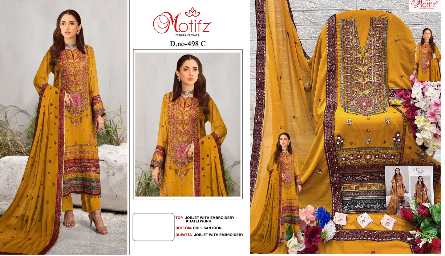 498C Motifz Pakistani Salwar Suits