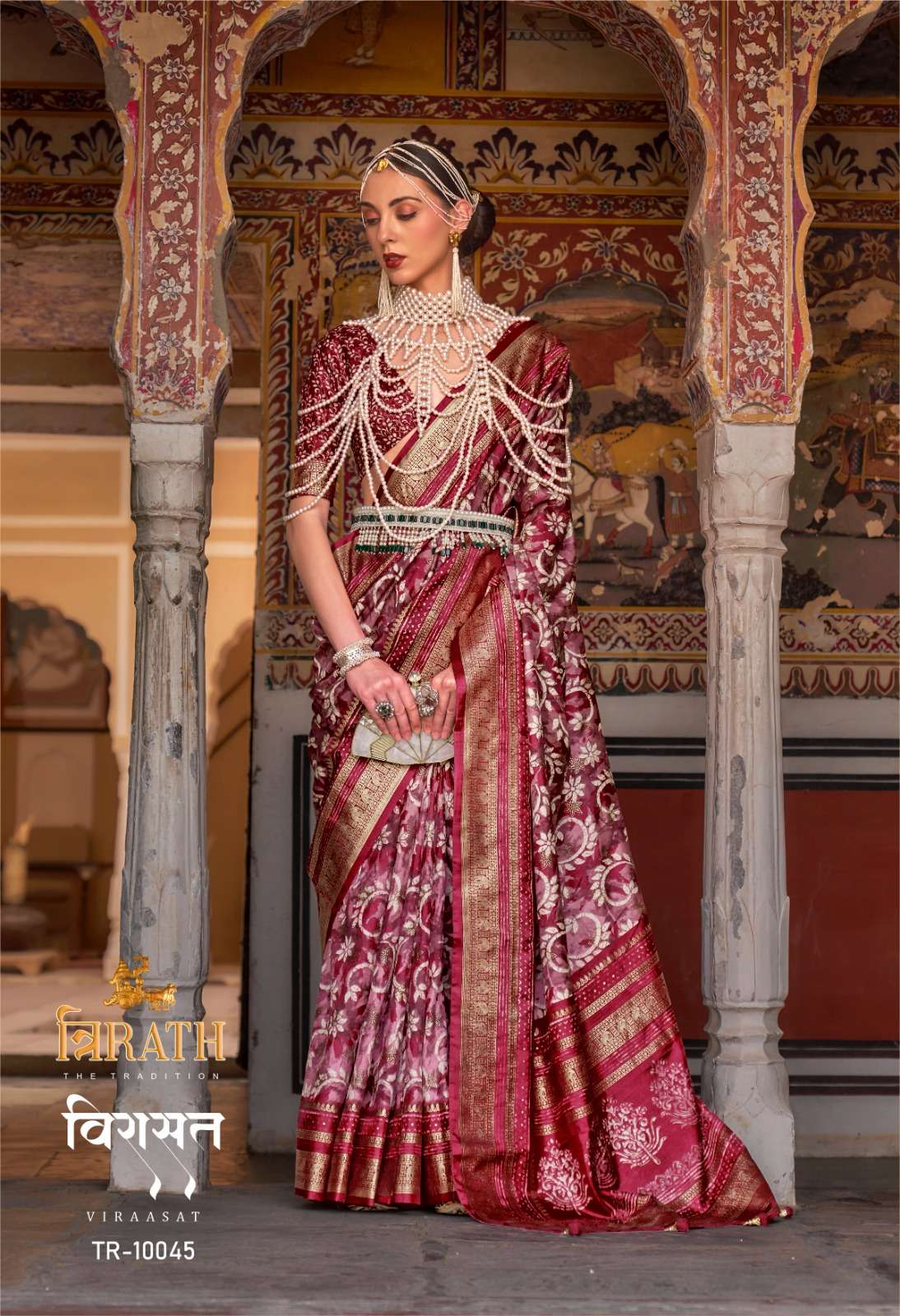 10045 Viraasat Trirath Sarees