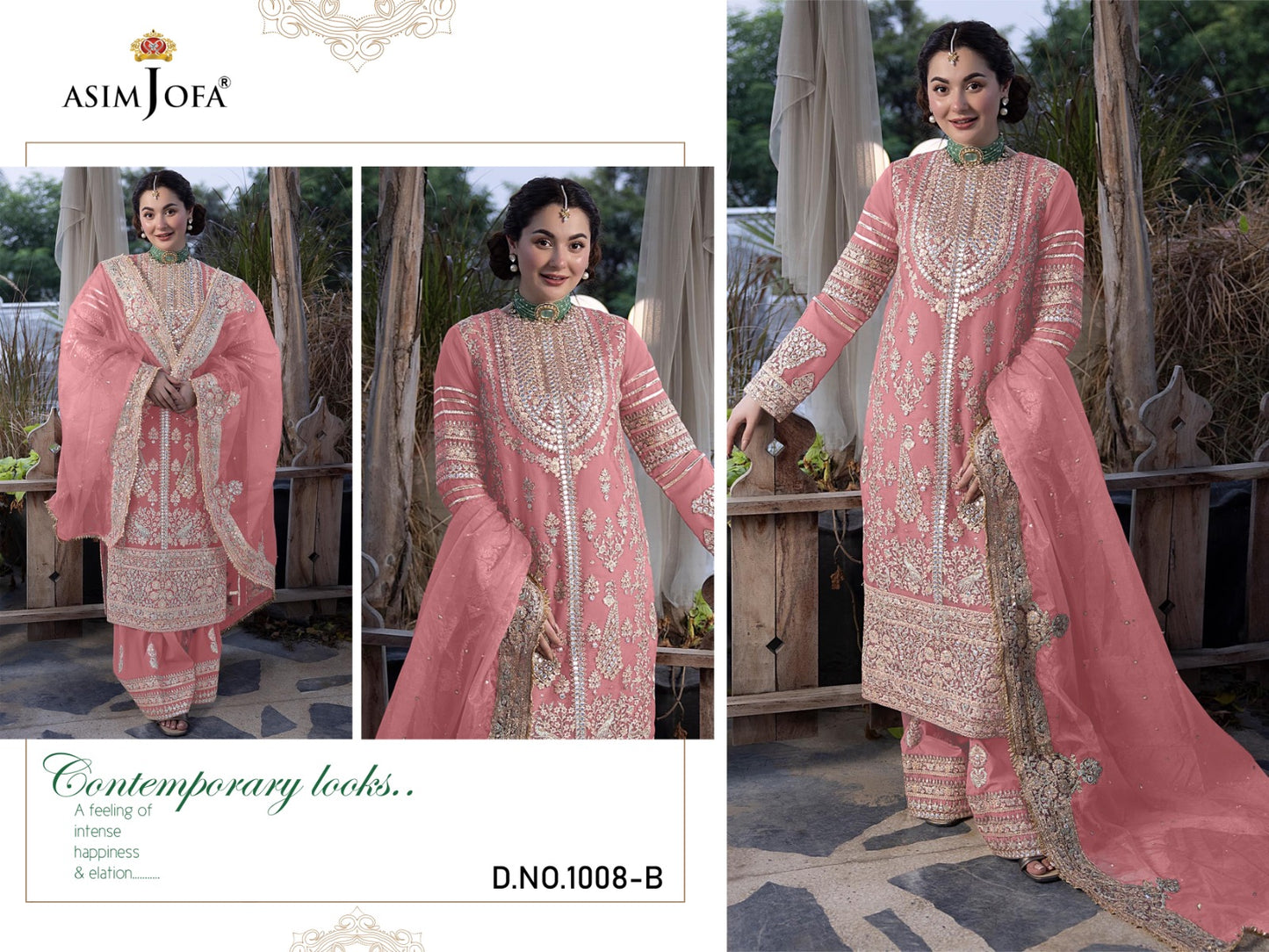 1008B Asim Jofa Pakistani Salwar Suits