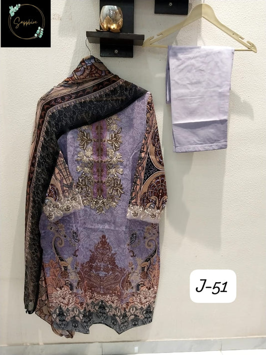 Vol 51 Violet Sapphire Pakistani Readymade Suits