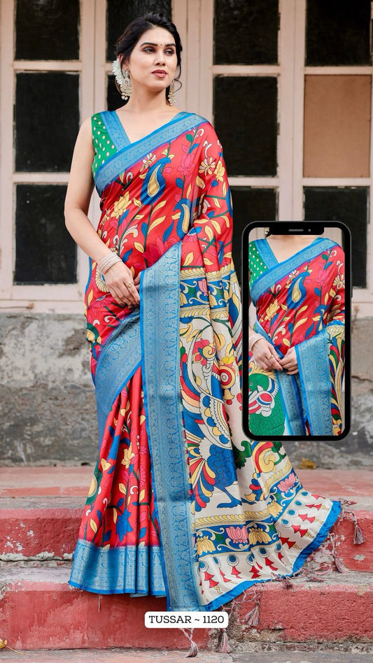 1120 Almaari Tussar Silk Sarees