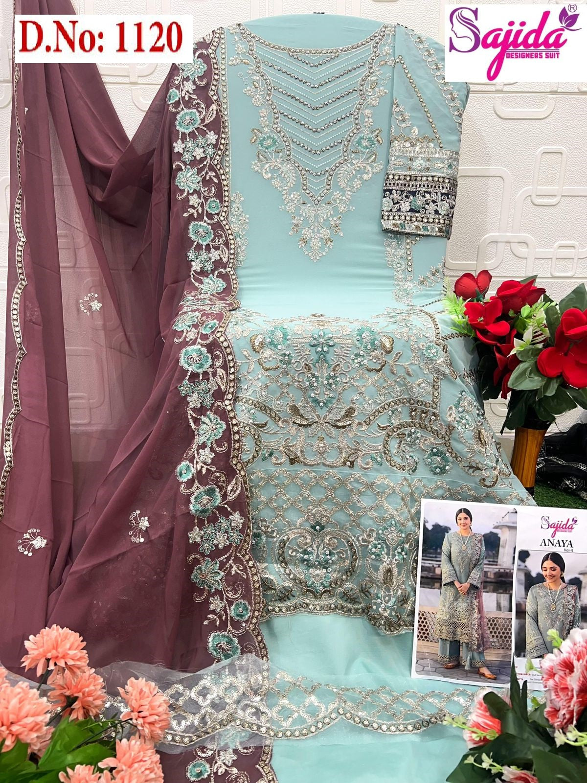 1120 Anaya Vol-4 Sajida Georgette Pakistani Salwar Suits