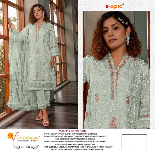 Cn-806-C Crafted Needle Pakistani Readymade Suits