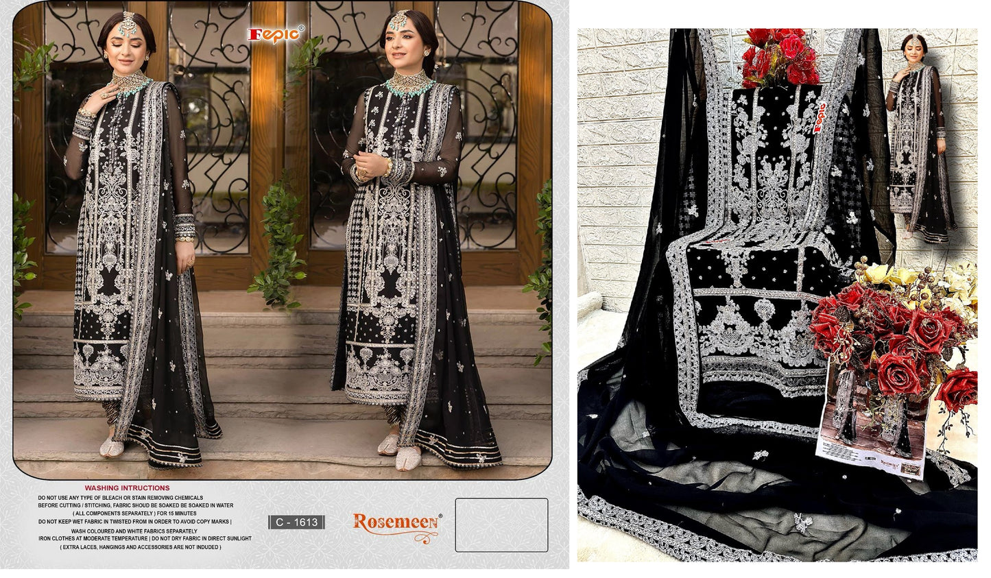 C-1613 Rosemeen Fepic Pakistani Salwar Suits