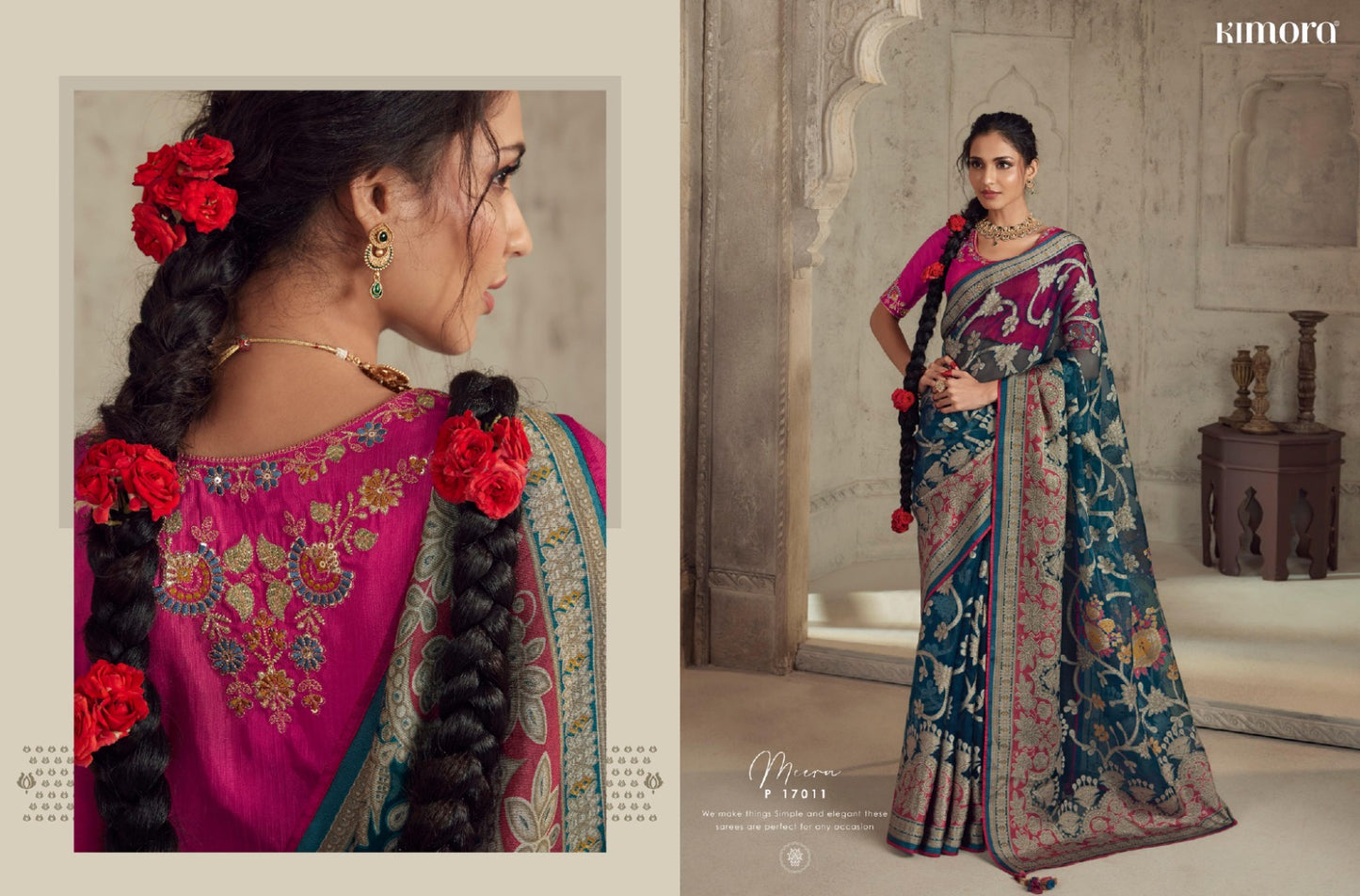 17011 Meera Premium Vol 13 Kimora Sarees