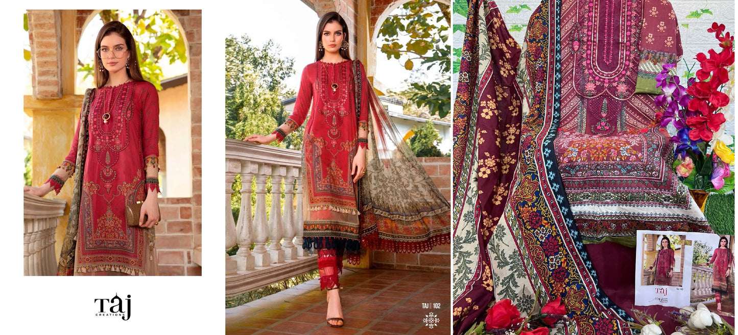 102 Taj Creations Pakistani Salwar Suits