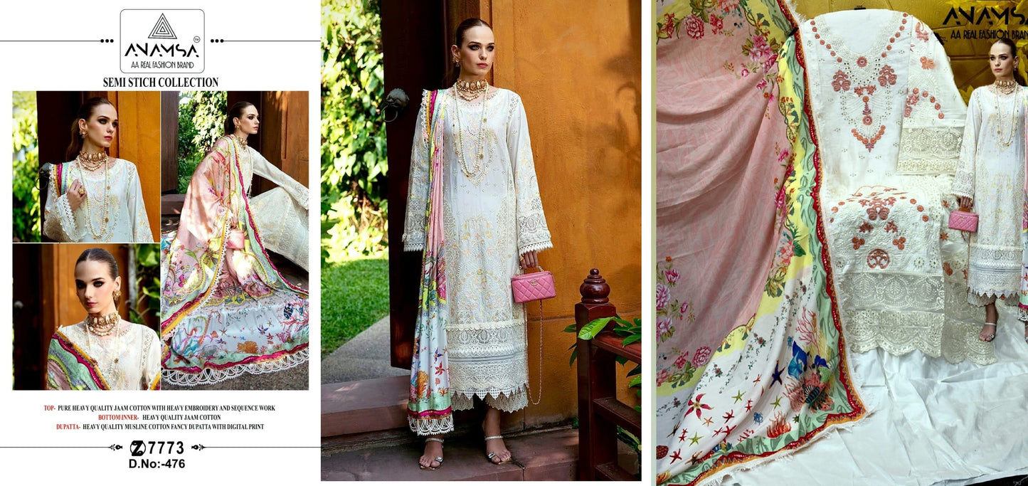 476 Anamsa Pakistani Salwar Suits