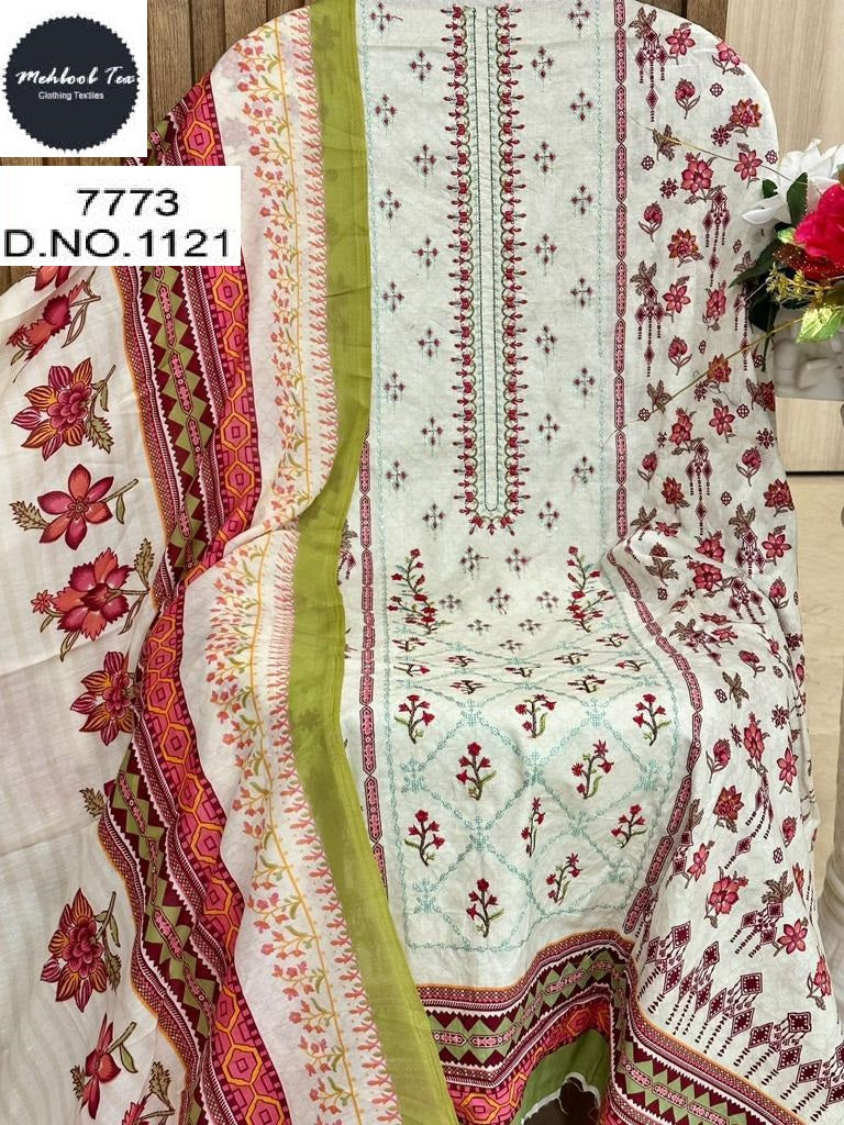 1121 Mehboob Tex Embroidered Pakistani Patch Suits