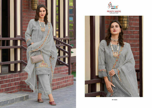 1123B Shree Fabs Organza Pakistani Readymade Suits