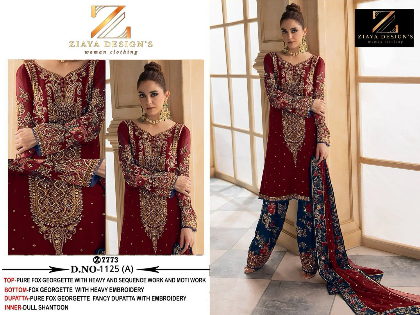 1126A Ziaya Design Sequence Work Pakistani Salwar Suits
