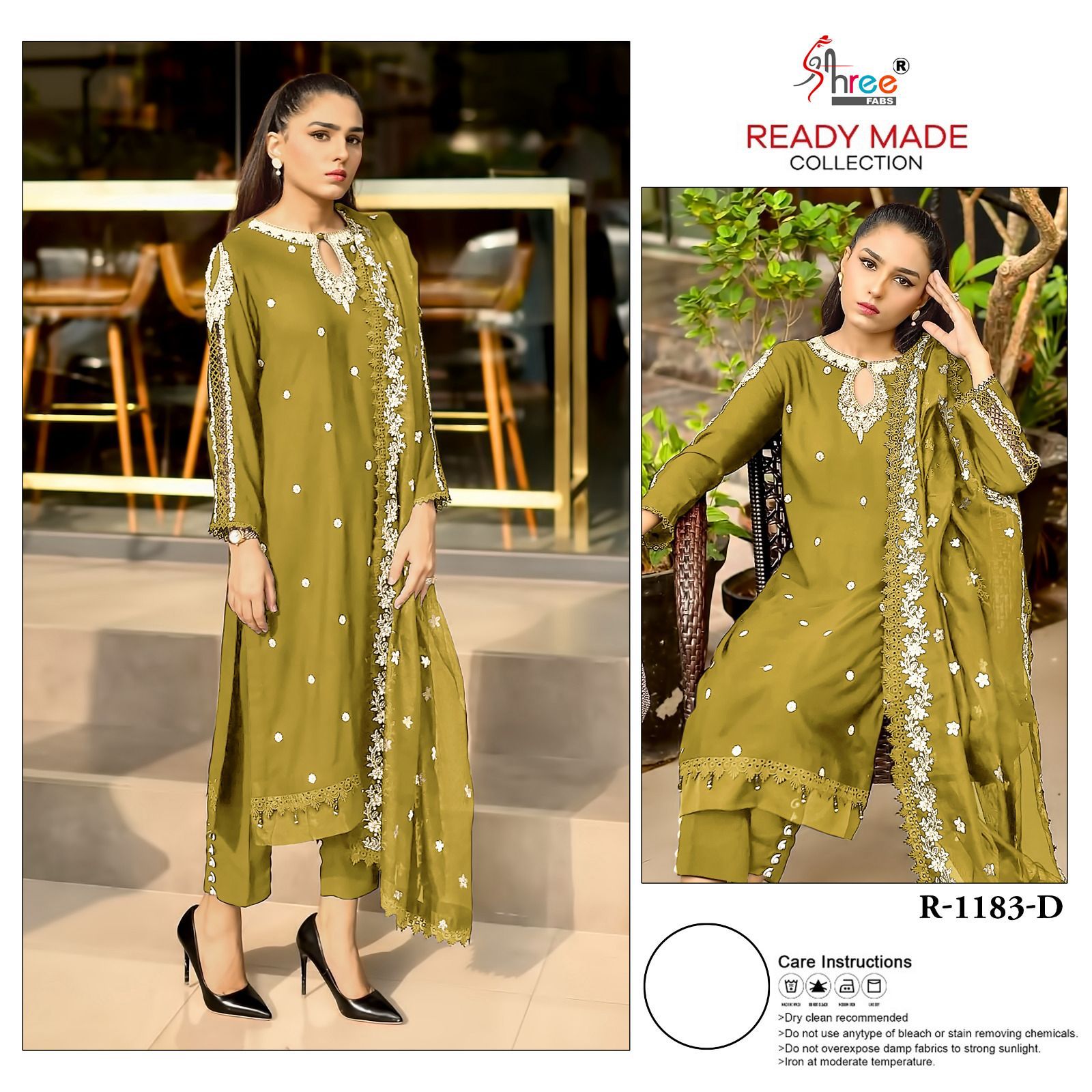 R-1183D Shree Fabs Pakistani Readymade Suits