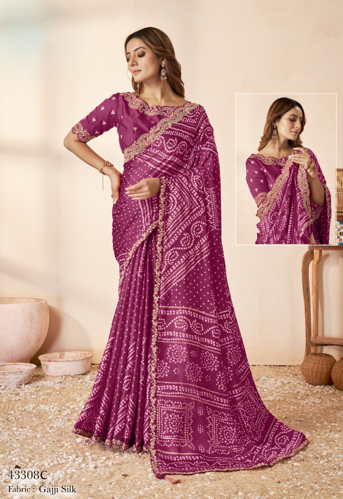 43308C Norita Mahotsav Sarees