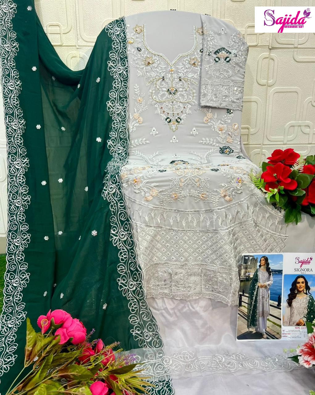 1137 Signora Vol 1 Sajida Georgette Pakistani Salwar Suits