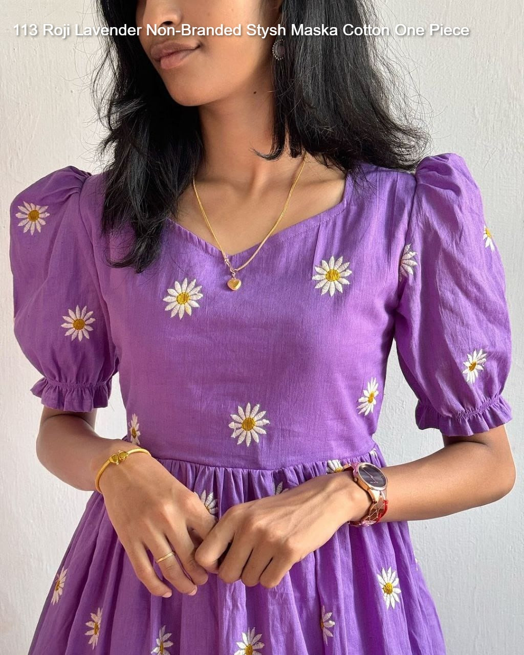 113 Roji Lavender Non-Branded Stysh Maska Cotton One Piece